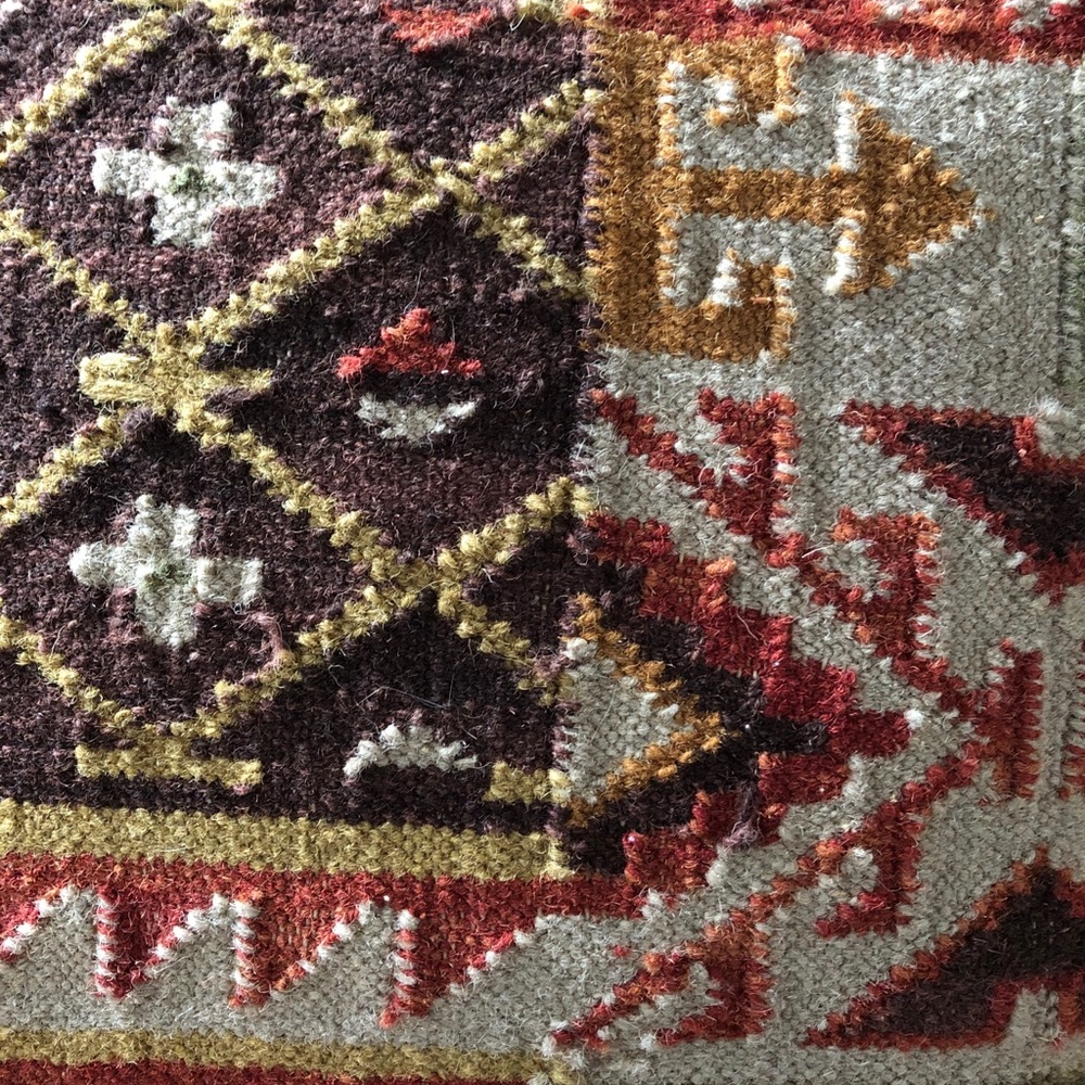 NWOT Rustic Kilim indoor 18” SQ throw pillow - Picture 9 of 9